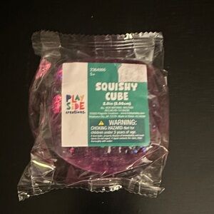 New Pink Glitter Squishy Cube